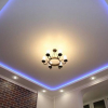 Снимка на тавани от гипсокартон с осветление