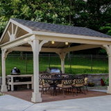 Беседка с барбекю - най-добрите съвременни идеи, характеристики на изпълнението на беседката с барбекю