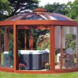 Какво представляват остъклени беседки с барбекю, барбекю и печка