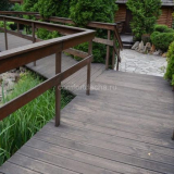 Ограда за тераса: опции от дърво, метал, поликарбонат