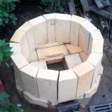 Тандир от шамотна тухла направи си сам