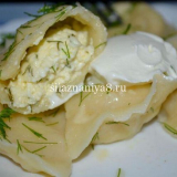 Кнедли със солена извара на семейната рецепта