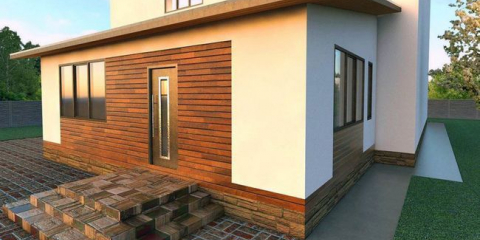 Баня, прикрепена към къщата - тухлена или дървена