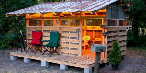 Направи си сам палетна беседка, за да даде: процедура