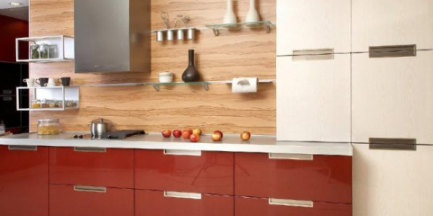 Ламинатна престилка за кухнята: снимки и видеоклипове, как да го направите сами