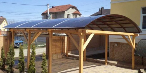 Поликарбонатни сенници: топ 120 опции за снимки. Разновидности на сенници. Съвети за подготовка и инсталиране на конструкцията във видео уроци. Адаптиране на готовия навес