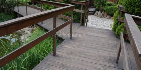 Ограда за тераса: опции от дърво, метал, поликарбонат