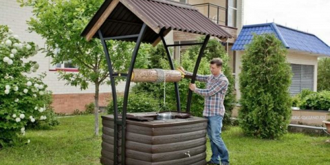 Направете сами стъпка по стъпка изграждане на покрив и къща за кладенец