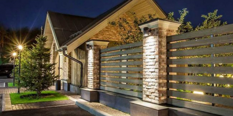 Улично осветление на частна къща: фасада и декоративно осветление