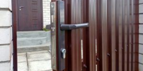 Улична дръжка на портата - опции и методи на инсталиране